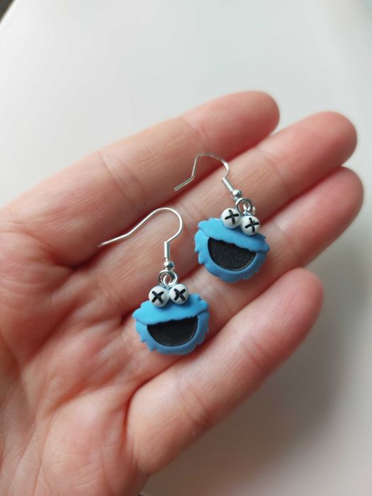 Kolczyki ciasteczkowy potwór