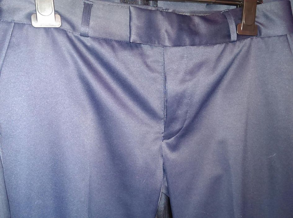 Zara komplet damski S 36 marynarka spodnie granat