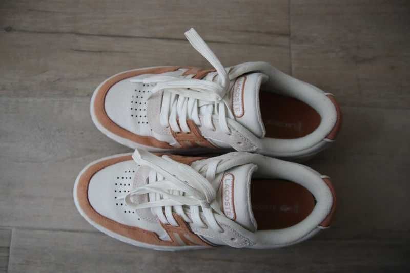 Ténis Lacoste Branco e Rosa Mulher Tam. 35,5