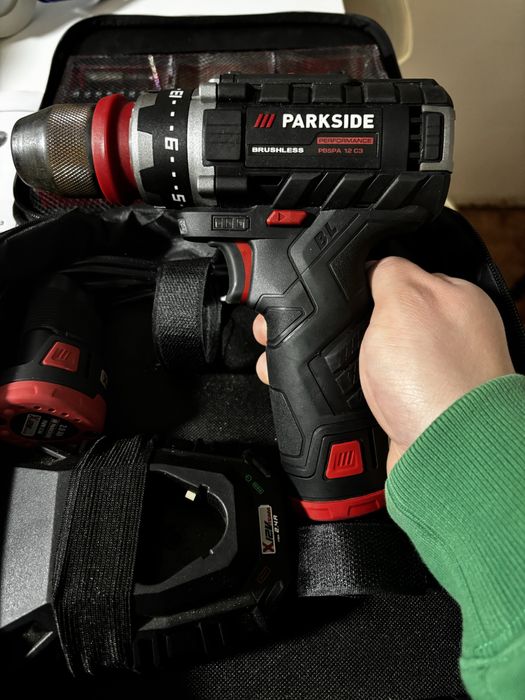 Conjunto Aparafusadora 12v Parkside Performance
