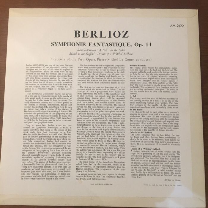 Vinil Berlioz - Symphonie Fantastique