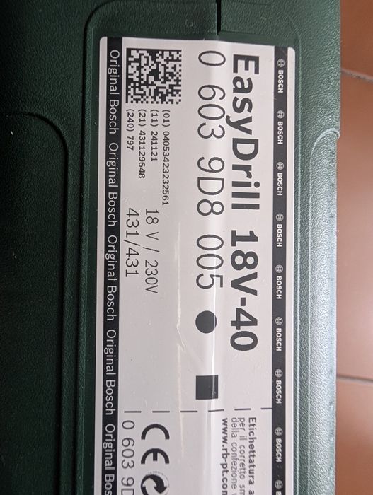 Berbequim aparafusadora  bosch easydrill