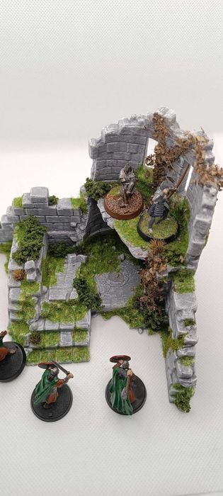 wargaming Ruiny – budynek 2 poziomy 28mm teren