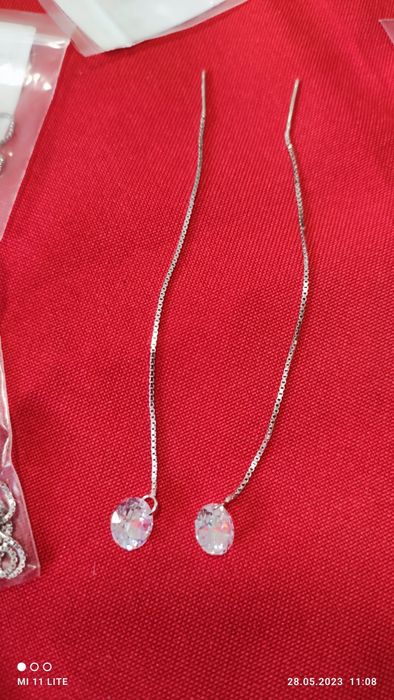 Сережки, серебро 925