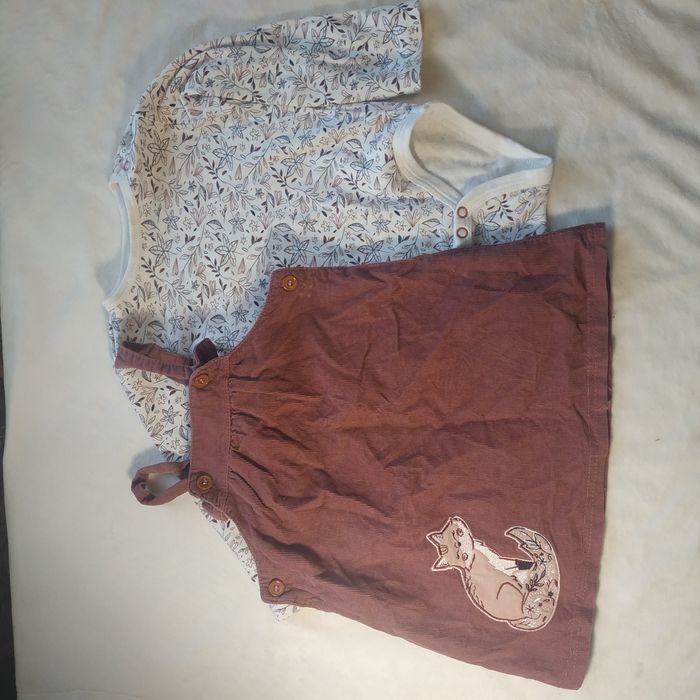 Комплект сарафан+боді для дівчинки розмір 80 см