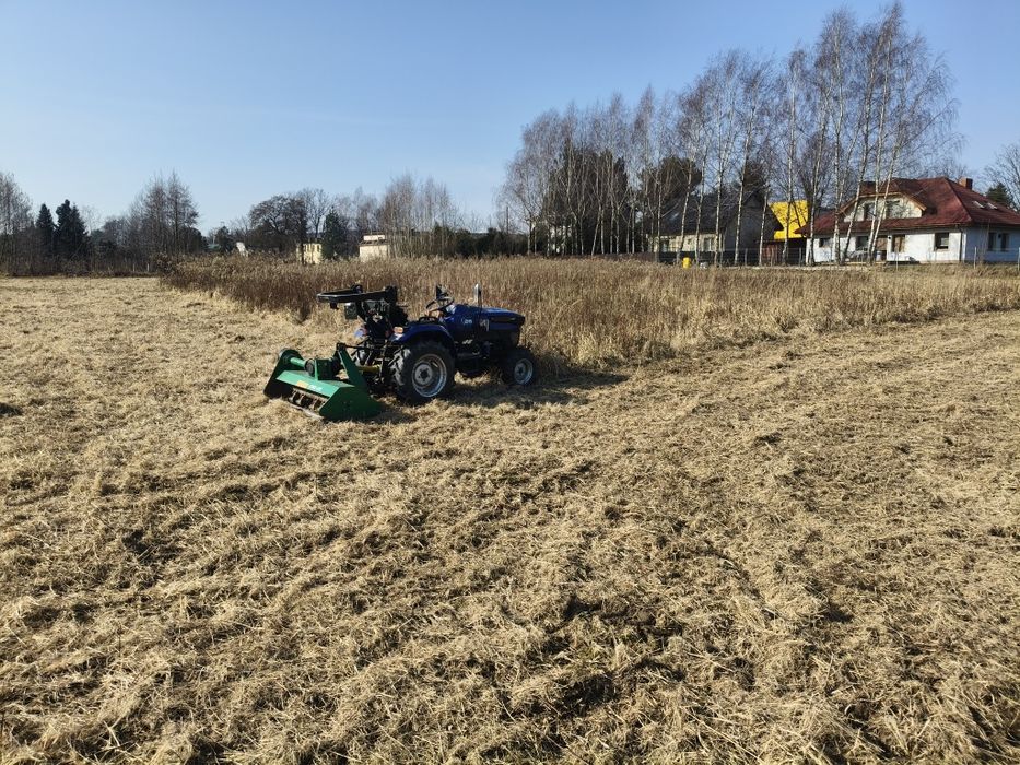 Koszenie traw, glebogryzarka separacyjna.