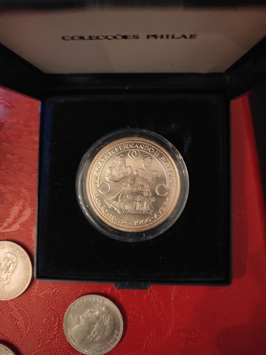 Moeda comemorativa fragata Fernando e Glória 1000 escudos