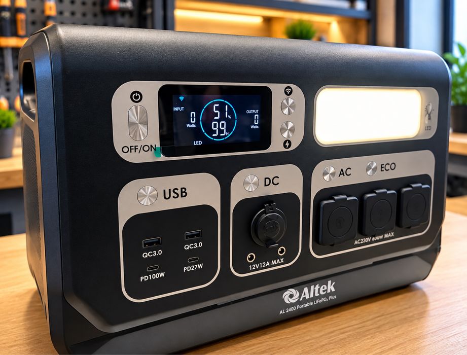 В НАЯВНОСТІ Портативна зарядна станція ALTEK AL2400 PowerBox PRO PLUS