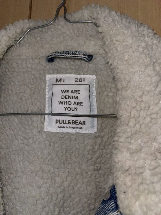 Casaco de ganga com pelo