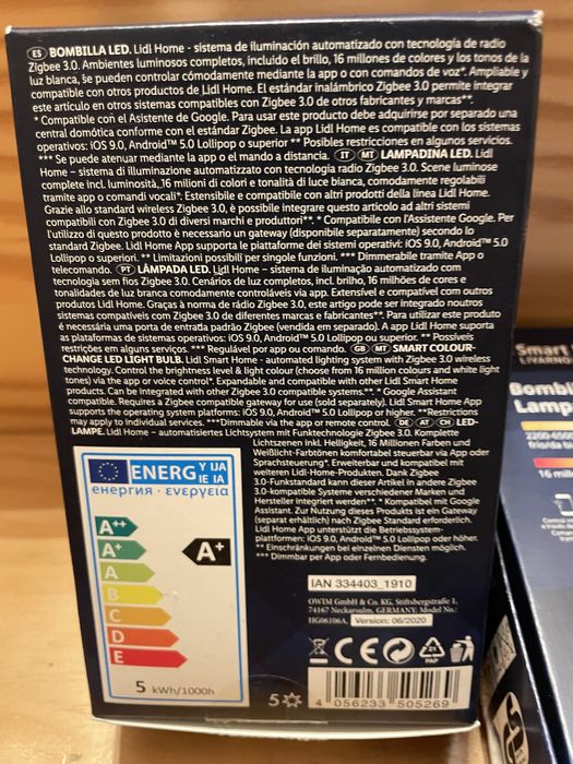 Smart Lamp GU10 RGB x6 lampadas64740942762881123