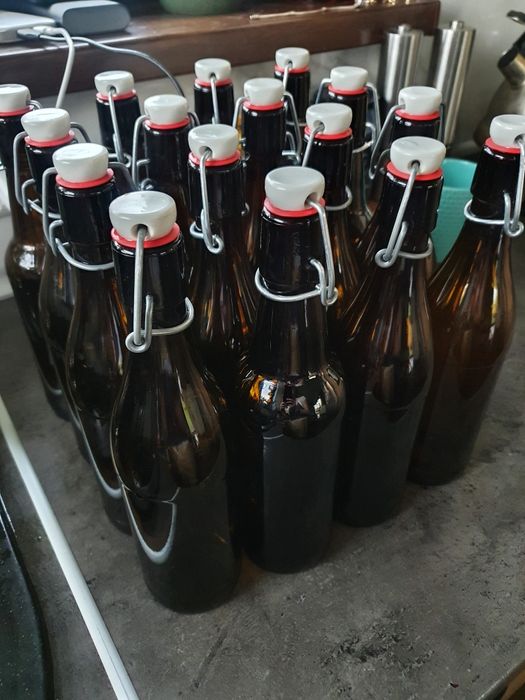 Butelki patentówki z korkiem ceramicznym z uszczelką na piwo 1 sztuka