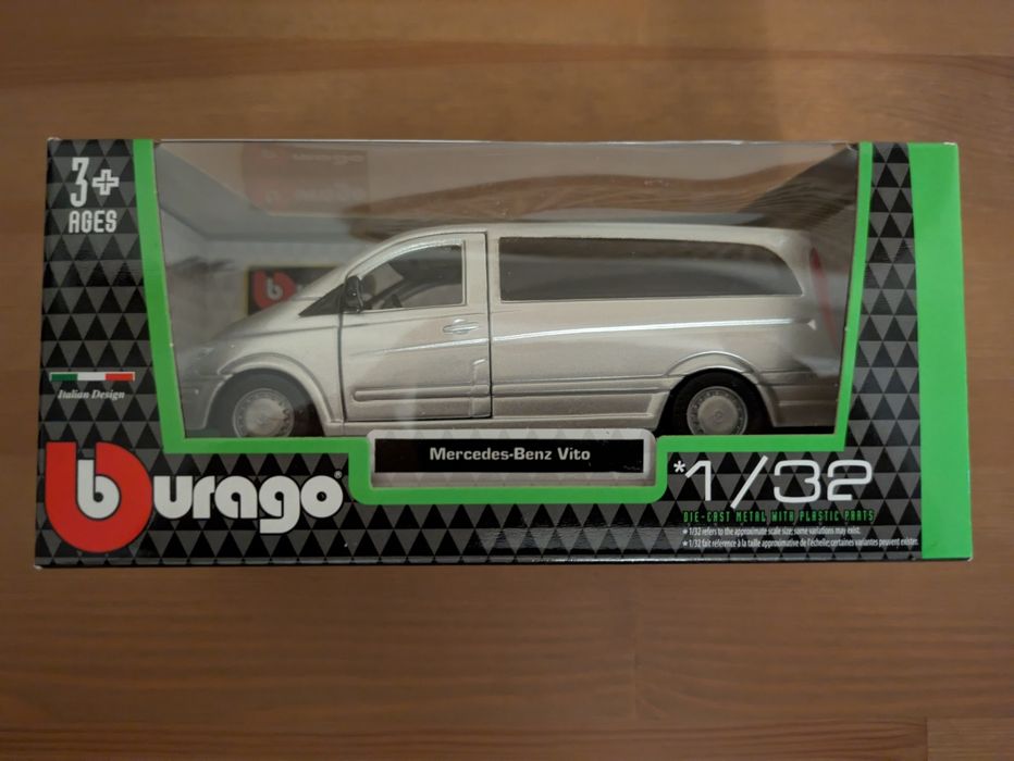 NOVO na CAIXA - Burago 1/32 Mercedes Benz Vito