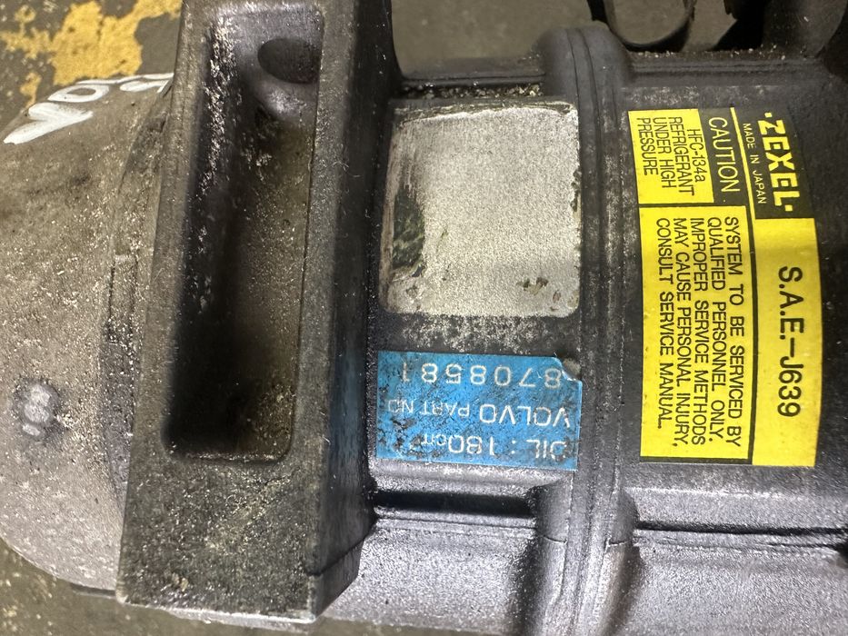 Compressor de ac volvo s60 2.0 turbo ano 2001