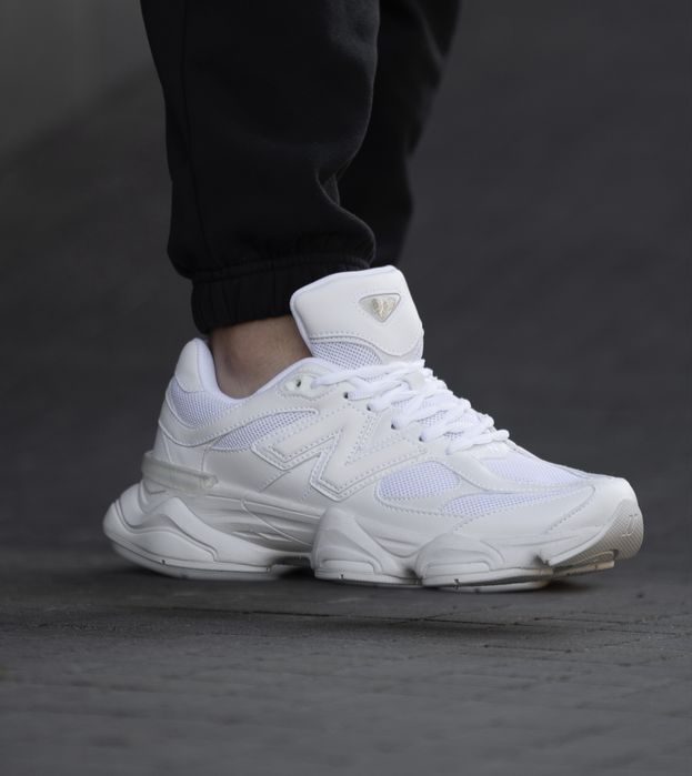 Кросівки New Balance 9060 білі шкіряні | кроссовки New Balance 9060