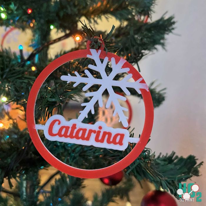 Ornamentos de Natal personalisados (3D)