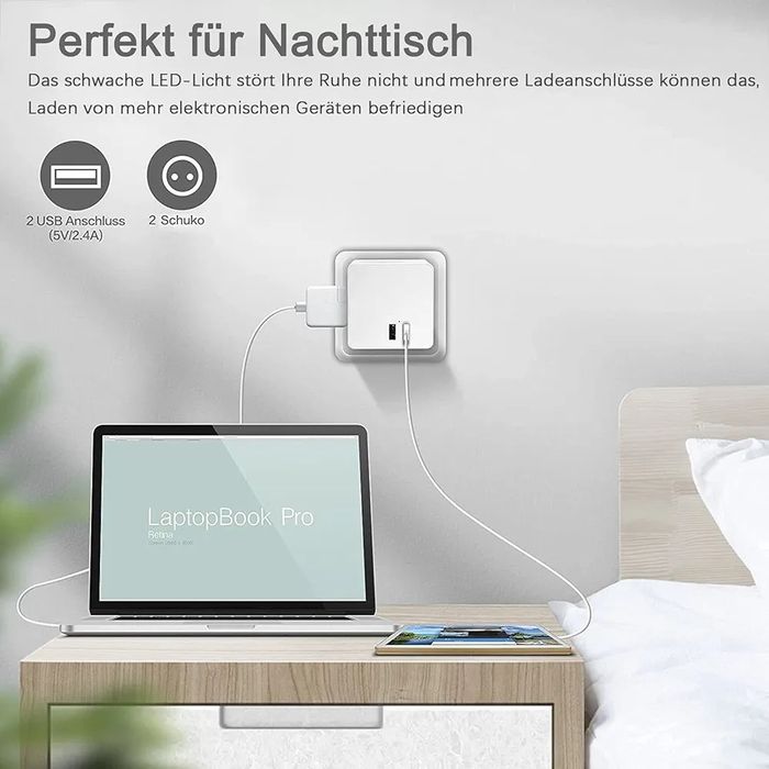 Orsifow Adapter rozgałęźnik USB, 3 gniazda z 2 portami USB