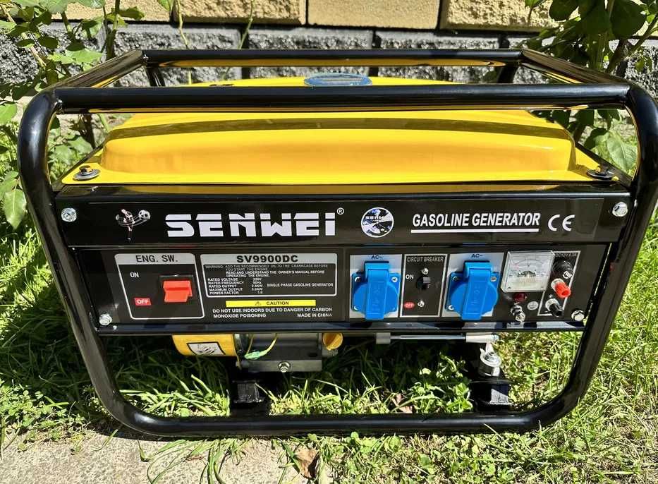 ТЯГНЕ ВЕСЬ БУДИНОК! Генератор бензиновий SENWEI на 3,5 кВт. Однофазний