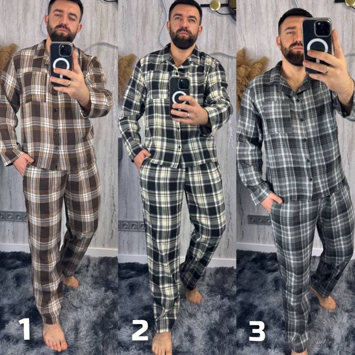 ‼️Піжама фланелева. Бавовна. ОПТ та роздріб. Розм: М/Л, Л/ХЛ, ХЛ/ХХЛ