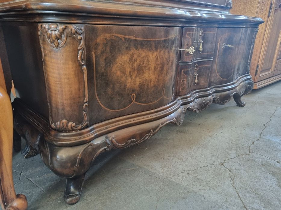 witryna drewniana styl ludwik serwantka biblioteczka