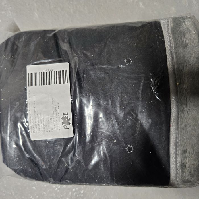 Mufki do wózka z futerkiem,  białe,  szare