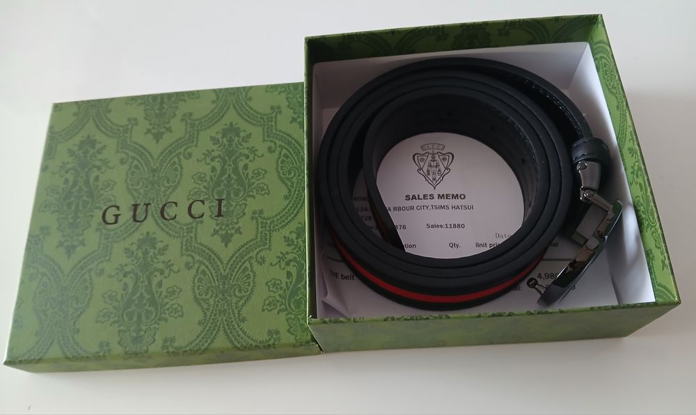 Pasek Gucci z pudełkiem