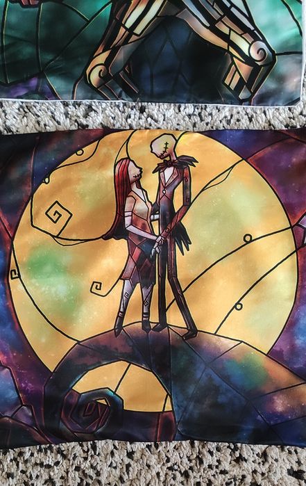 Conjunto fronhas almofadas Tim Burton