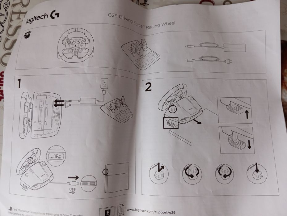 Руль педалі Logitech G29