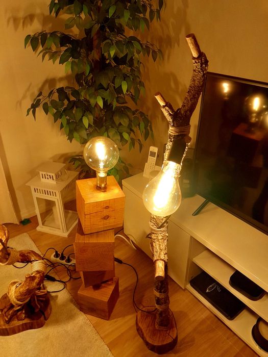 Porta velas em madeira  artesanais