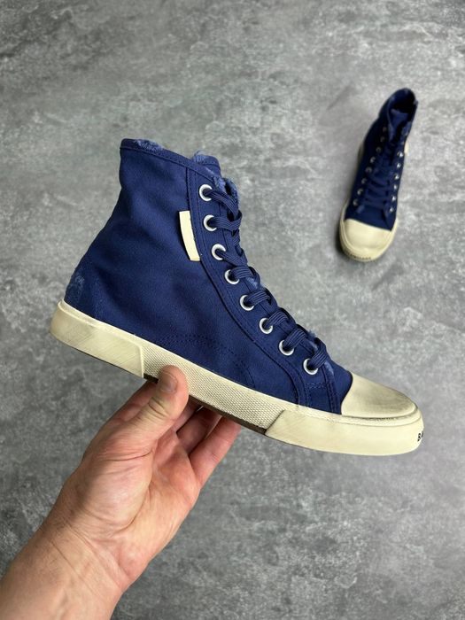 Кеди Balenciaga Paris shoes blue кросівки кроссовки сині 44 43 42 41