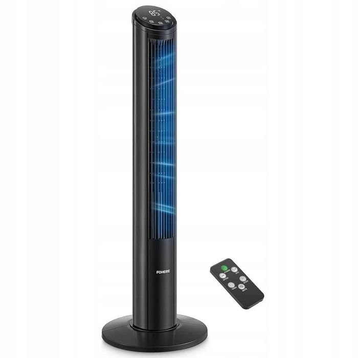 Wentylator kolumnowy TF2229TLR-DC 102 cm pilot 12 prędkości timer 12 h czarny