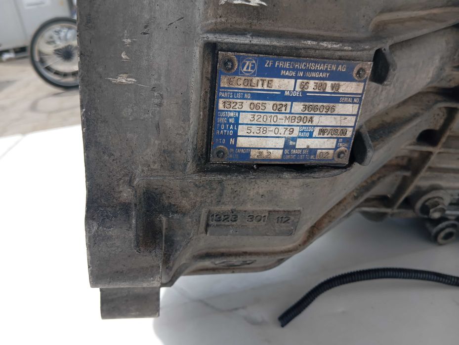 Skrzynia biegów ZF 6S-380 VO — z Nissan Cabstar nt400 3.0