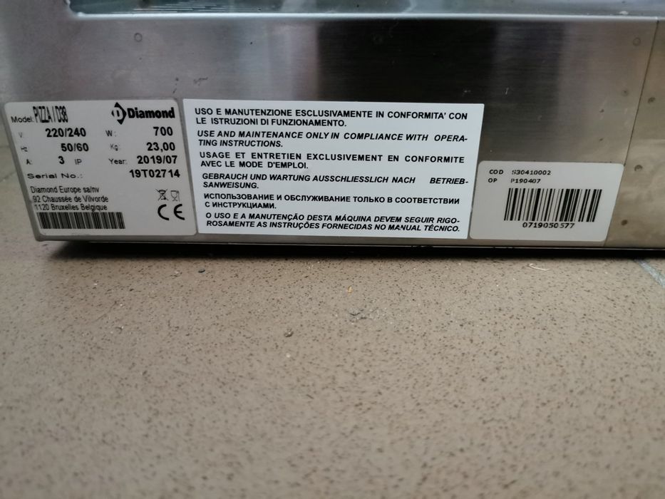 Witryna grzewcza na pizze