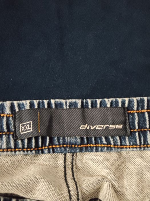 Diverse spodenki denimowe męskie z gumką w pasie XXL Olson SH 223