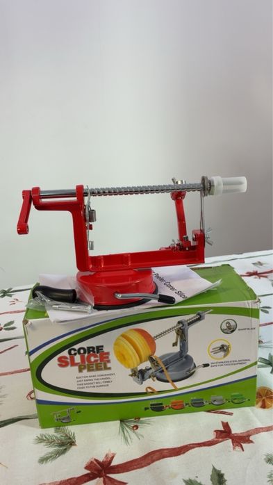 Maszynka obieraczka do robienia zakreconych ziemniakow i jablek