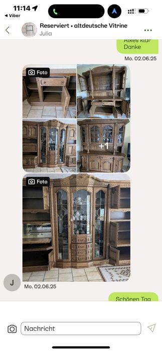 Стінка  дубова з німеччини.