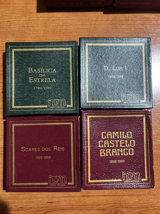 Medalhas de coleção - Basílica da Estrela - D. Luís I - Soares dos Reis - Camilo Castelo Branco