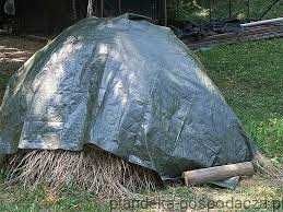 Plandeka Wzmacniana Płachta 4x8m Wodoodporna, Okrycie, Mrozooodporna