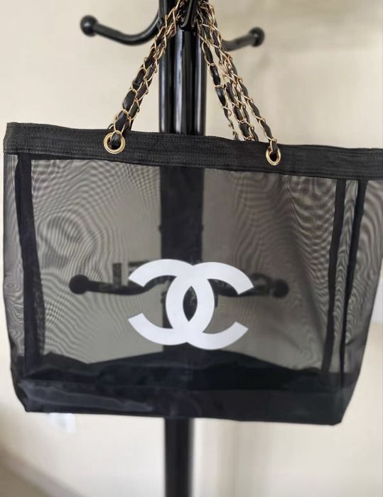 Сумка пляжна  шоппер в стилі шанель