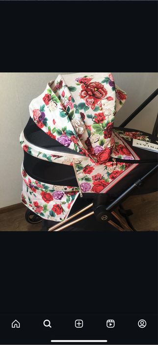 Продам коляску Cybex Priam Spring Blossom Light 3в1