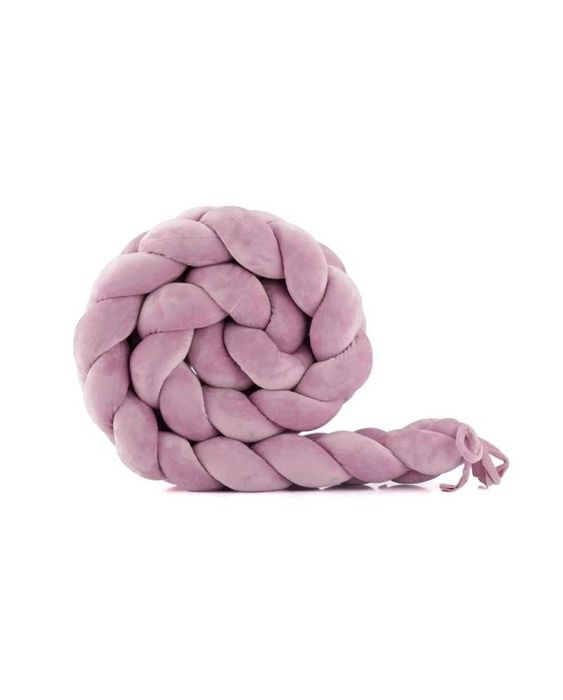 Waldin -  welurowy warkocz ochraniacz do łóżeczka 210 cm