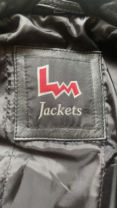 Чоловіча шкіряна байкерська куртка LM Jackets Англия