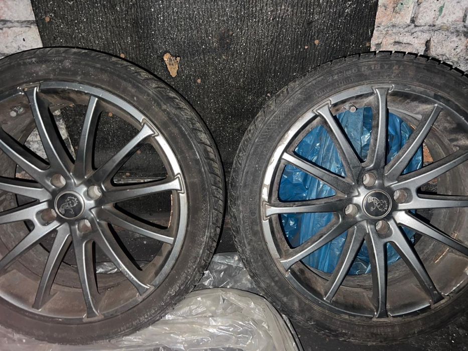 Alufelgi 18” 4x108 Brock + letnie opony 225/40 R18 komplet