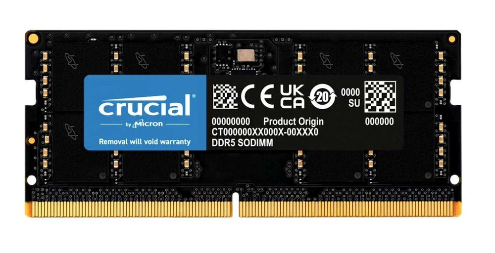 Memória RAM Crucial SO-DIMM 32GB DDR5 4800MHz CL40 (LAPTOP)