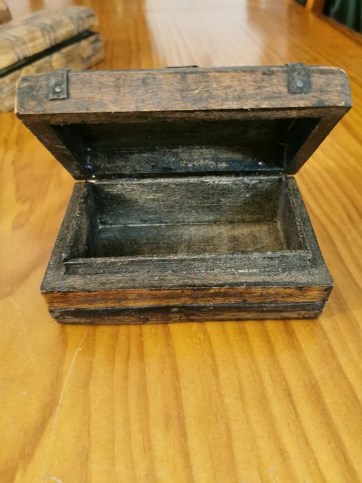 Caixa retangular madeira pura decoração em chapa