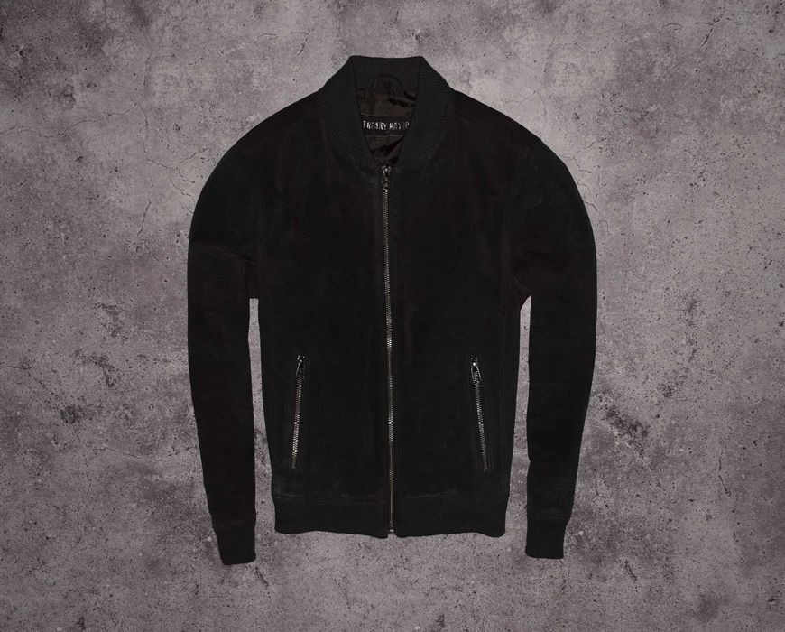 Freaky Nation Suede Bomber (Мужская Кожаная Замшевая Куртка Бомбер )