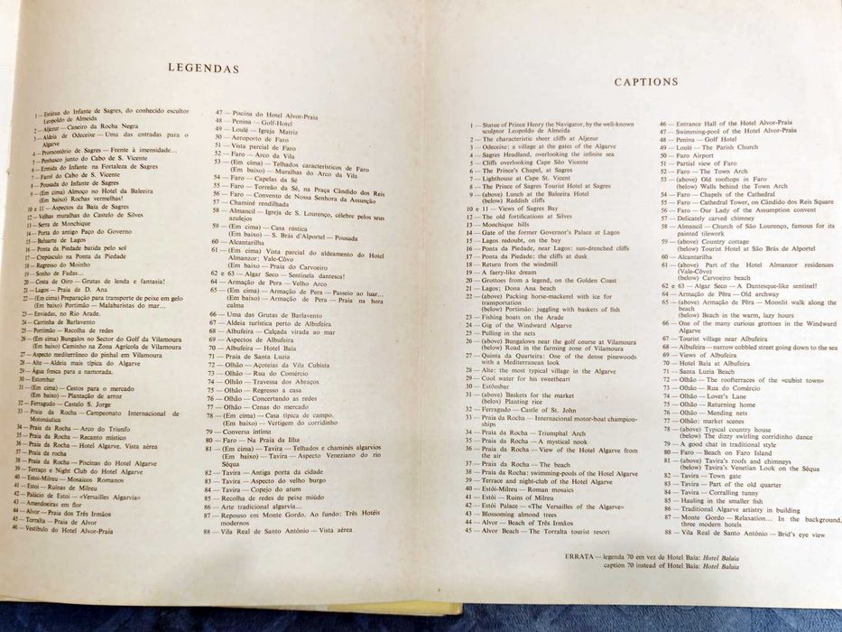 Livro 'Algarve' Book - (Frederic P. Marjay) 1968