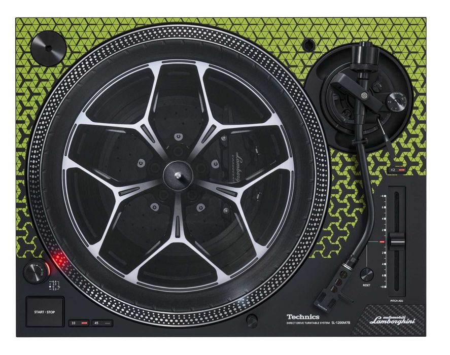 Technics SL-1200M7b Green Lamborghini 1210/1200 mk2/mk5/m3d