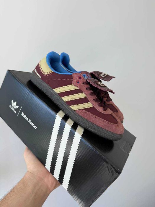 Кросівки Adidas Samba x Wales Bonner Brown/Beige premium