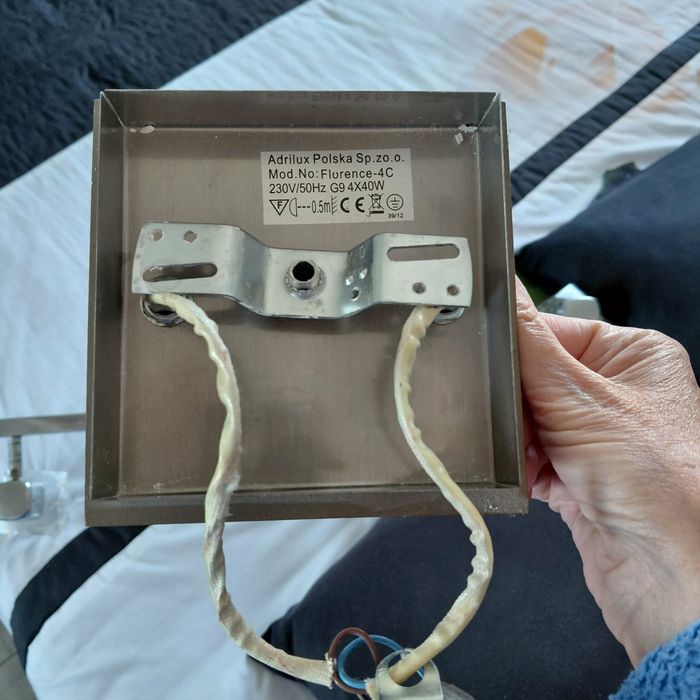 Lampa adrilux srebrna