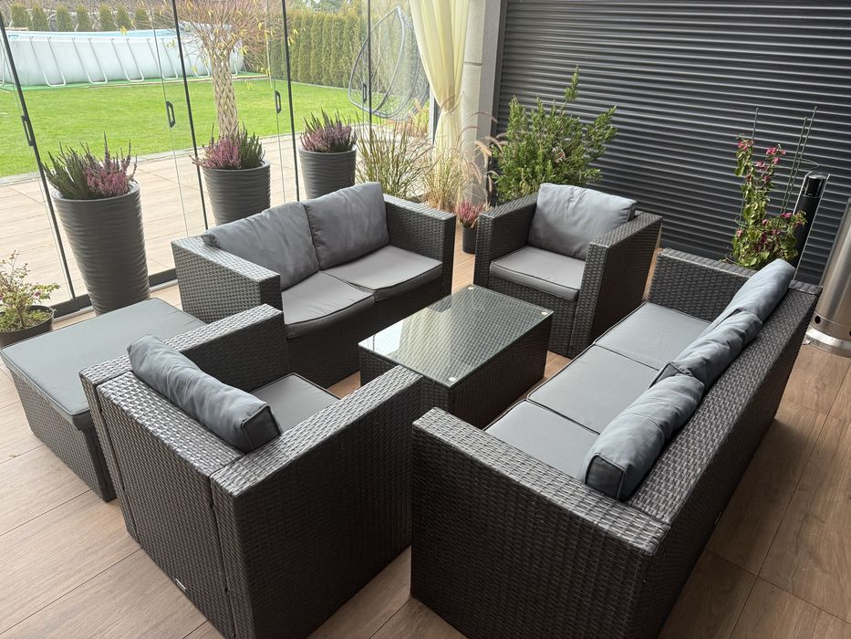 Zestaw mebli ogrodowych z technorattanu